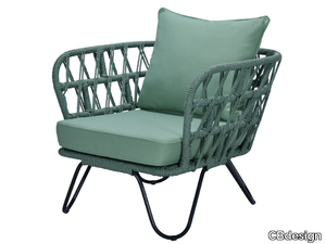 RIO - Synthetic fibre garden armchair with armrests _ CBdesign