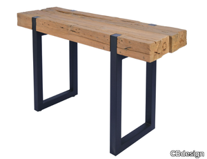 SAUVAGE - Rectangular teak garden console _ CBdesign