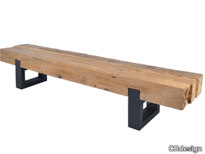 SAUVAGE - Rectangular low teak coffee table _ CBdesign