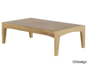 SUSY - Rectangular teak garden side table _ CBdesign