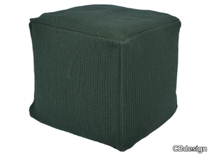 VIAREGGIO - Square rope garden pouf _ CBdesign