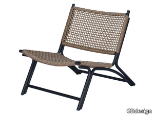 VIENNA RELAX - Garden aluminium and syntetic rope easy chair _ CBdesign