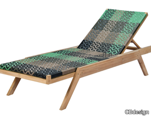 VIENNA - Recliner synthetic fabric sun lounger _ CBdesign