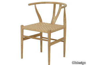 WISHBONE - Teak garden chair with footrest _ CBdesign