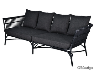 YOKO - 3 seater synthetic fibre garden sofa _ CBdesign