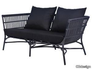 YOKO - 2 seater synthetic fibre garden sofa _ CBdesign