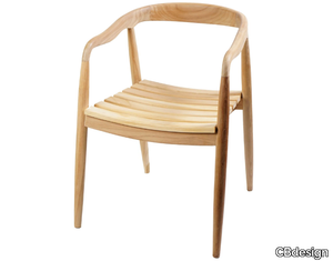 CAMILLA - Teak garden chair with armrests _ CBdesign