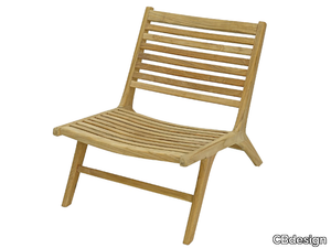 VIENNA RELAX - Garden teak easy chair _ CBdesign