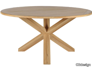 ALPINE - Round teak garden table _ CBdesign