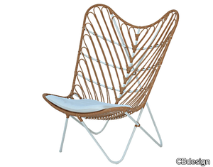 MONTANA - Powder coated aluminium garden armchair _ CBdesign