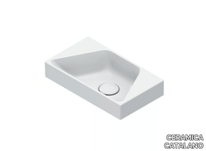 COMFORT 40 - Wall-mounted rectangular handrinse basin _ CERAMICA CATALANO