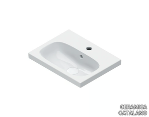 ALVEA 45 - Single square washbasin _ CERAMICA CATALANO