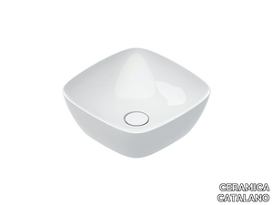 ALVEA 40 - Square countertop washbasin _ CERAMICA CATALANO