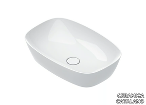 ALVEA 60 - Oval countertop washbasin _ CERAMICA CATALANO