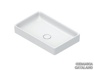 GREEN 50 - Single rectangular countertop washbasin _ CERAMICA CATALANO