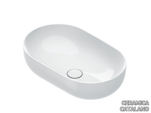 SFERA 50/60 - Countertop single oval washbasin _ CERAMICA CATALANO