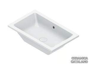 ZERO 60/80 - Undermount single rectangular washbasin _ CERAMICA CATALANO