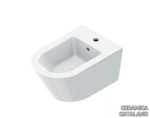 ZERO 50/55 - Wall-hung ceramic bidet with overflow _ CERAMICA CATALANO