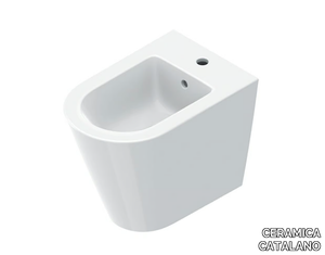 ZERO 55 - Floor mounted bidet with overflow _ CERAMICA CATALANO