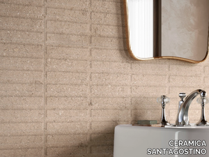 DUO DECO SAND - Porcelain stoneware wall/floor tiles with concrete effect _ CERAMICA SANT'AGOSTINO