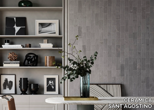 DUO FRONT TAUPE - Porcelain stoneware wall/floor tiles with concrete effect _ CERAMICA SANT'AGOSTINO