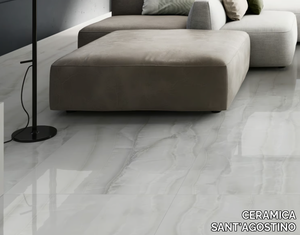 AKOYA WHITE - Porcelain stoneware wall/floor tiles with marble effect _ CERAMICA SANT'AGOSTINO