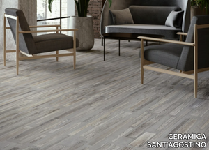 FUSIONART GREY - Porcelain stoneware wall/floor tiles with wood effect _ CERAMICA SANT'AGOSTINO