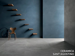 SET CONCRETE DARK - Porcelain stoneware wall/floor tiles with concrete effect _ CERAMICA SANT'AGOSTINO