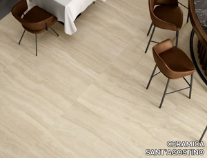 VIA APPIA VEIN CUT BEIGE - Porcelain stoneware wall/floor tiles with marble effect _ CERAMICA SANT'AGOSTINO