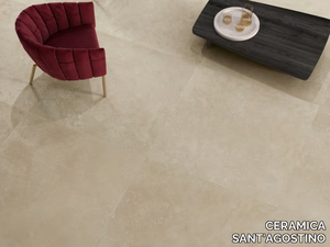 VIA APPIA CROSS CUT BEIGE - Porcelain stoneware wall/floor tiles with marble effect _ CERAMICA SANT'AGOSTINO