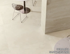 VIA APPIA CROSS CUT IVORY - Porcelain stoneware wall/floor tiles with marble effect _ CERAMICA SANT'AGOSTINO