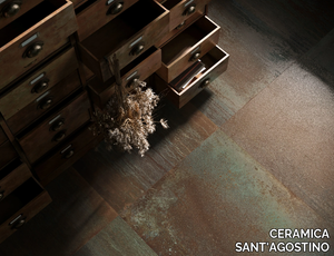 DRIPART BRONZE - Porcelain stoneware wall/floor tiles with metal effect _ CERAMICA SANT'AGOSTINO