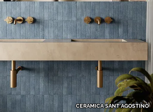 TETRIS BLU - Rectified porcelain stoneware wall tiles _ CERAMICA SANT'AGOSTINO