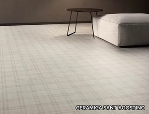 SET TARTAN WHITE - Porcelain stoneware wall/floor tiles with textile effect _ CERAMICA SANT'AGOSTINO