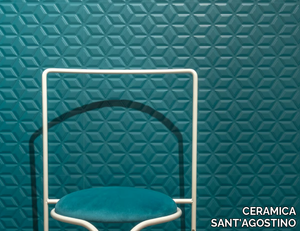 SPRINGPAPER 3D-02 BLUE - Rectified indoor white-paste wall tiles _ CERAMICA SANT'AGOSTINO