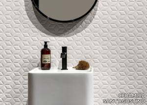 SPRINGPAPER 3D-02 WHITE - Rectified indoor white-paste wall tiles _ CERAMICA SANT'AGOSTINO