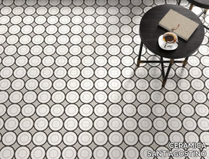 PATCHWORK B&W 05 - Porcelain stoneware wall/floor tiles with encaustic effect _ CERAMICA SANT'AGOSTINO