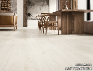 PRIMEWOOD WHITE - Porcelain stoneware wall/floor tiles with wood effect _ CERAMICA SANT'AGOSTINO