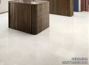 VIA APPIA CROSS CUT WHITE - Porcelain stoneware wall/floor tiles with marble effect _ CERAMICA SANT'AGOSTINO