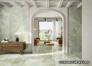 ONICE MULTICOLOR - Rectified porcelain stoneware wall/floor tiles with marble effect _ CERAMICHE KEOPE