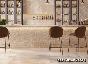 ONICE HONEY - Rectified porcelain stoneware wall/floor tiles with marble effect _ CERAMICHE KEOPE