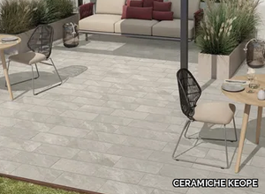 DISCOVERY ARDESIA SILVER - Porcelain stoneware outdoor floor tiles with stone effect _ CERAMICHE KEOPE