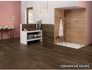 EVOKE MOKA - Ecological frost proof wall/floor tiles with wood effect _ CERAMICHE KEOPE