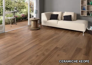 EVOKE BROWN - Ecological frost proof wall/floor tiles with wood effect _ CERAMICHE KEOPE