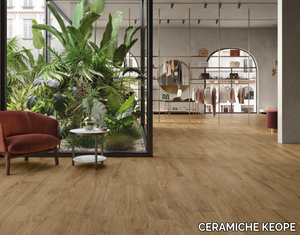 LINEO WALNUT - Porcelain stoneware wall/floor tiles with wood effect _ CERAMICHE KEOPE