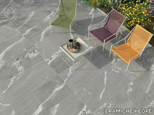 PERCORSI FRAME GNEISS GREY - Porcelain stoneware wall/floor tiles with stone effect _ CERAMICHE KEOPE