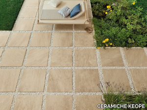 POINT SAND - Porcelain stoneware outdoor floor tiles with stone effect _ CERAMICHE KEOPE