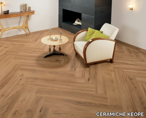 EVOKE BEIGE - Ecological frost proof wall/floor tiles with wood effect _ CERAMICHE KEOPE