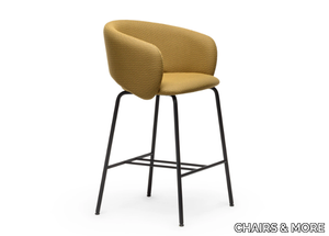 BEL M-SG-65 - Fabric stool with armrests and back _ CHAIRS & MORE