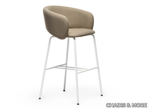 BEL M-SG-75 - Fabric high stool with armrests and back _ CHAIRS & MORE